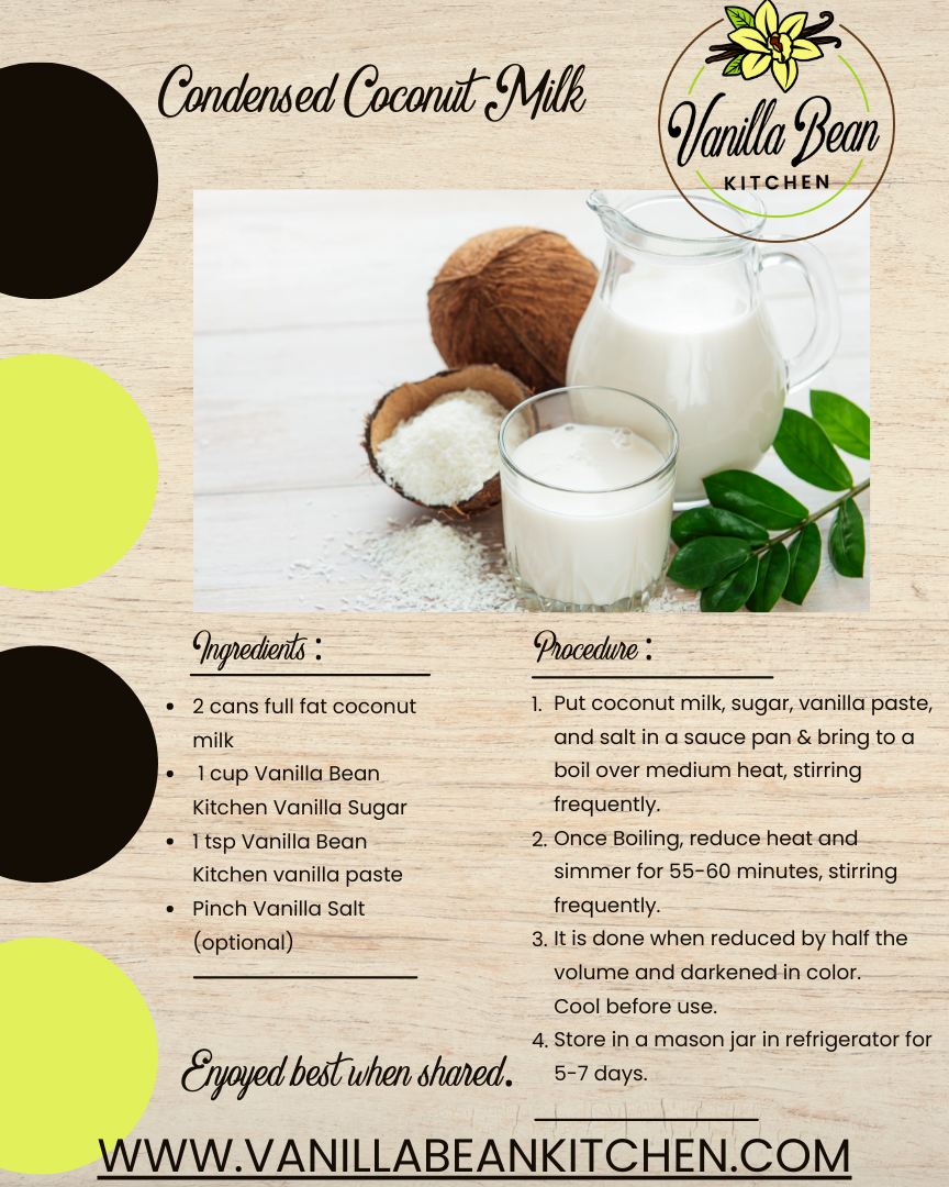 Coconut Condensed Milk – Vanilla Bean Kitchen LLC