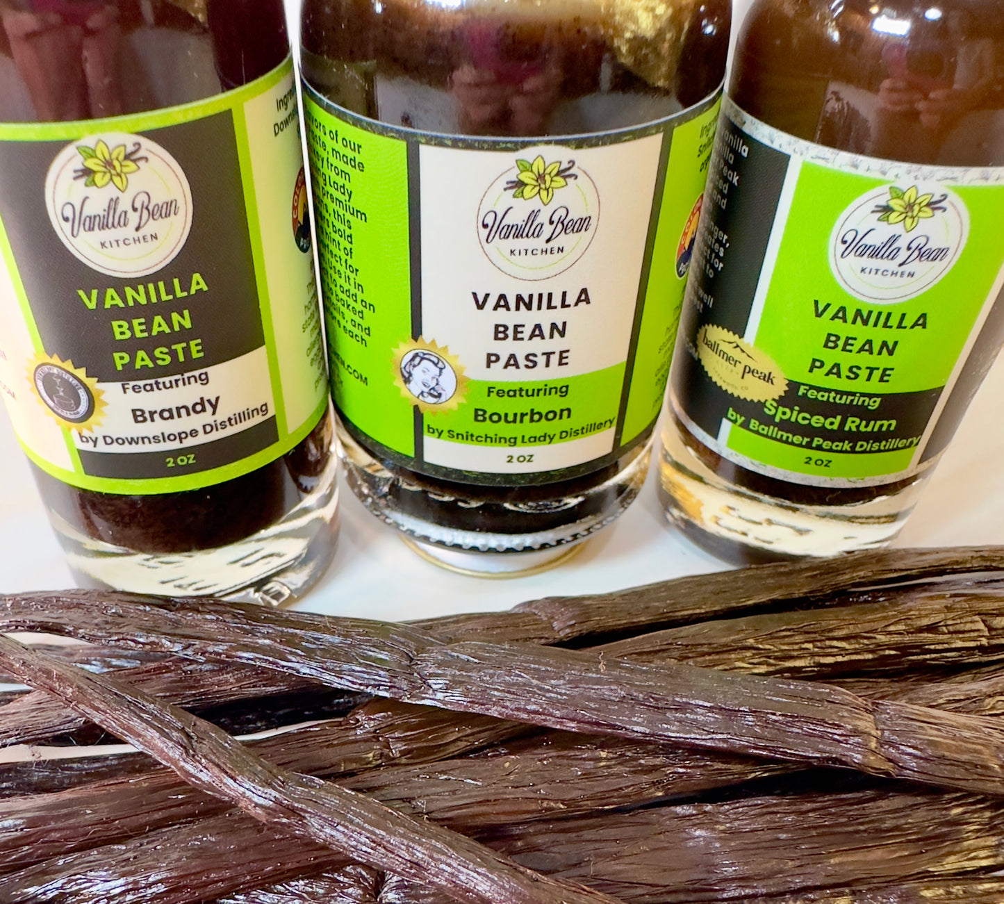 Colorado Distillery Collection- Whole Bean Vanilla Paste Trio